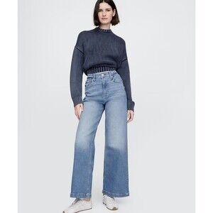 Gap Womens High Rise Wide Leg Jeans Size 6/28”